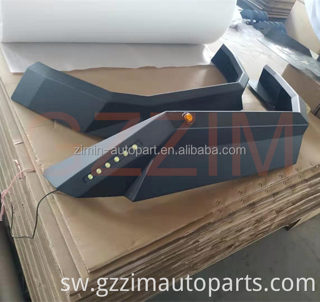 4x4 Steel Aluminium Aloi Fender Flare na Mwanga kwa New Wrangler Rubiction JL 2018-2020